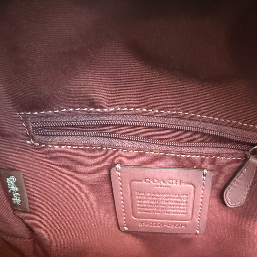 Coach Mini Signature Red Backpack-Authentic - Picture 7 of 16
